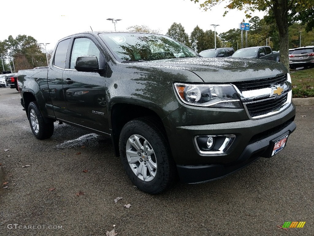 2018 Colorado LT Extended Cab 4x4 - Deepwood Green Metallic / Jet Black photo #1