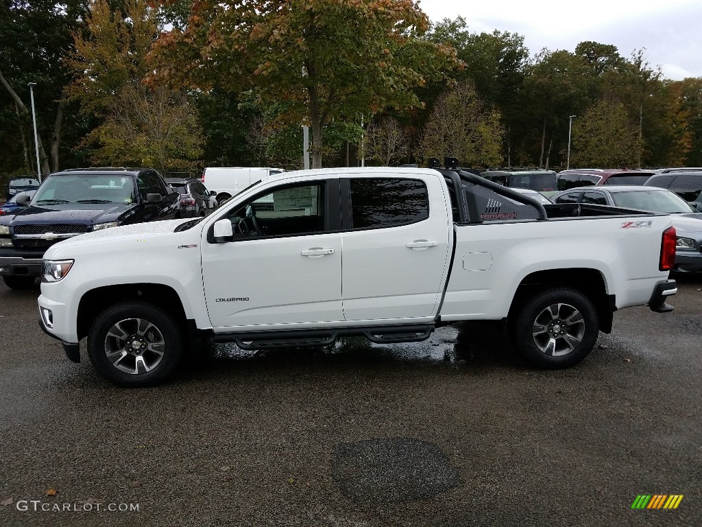 Summit White 2018 Chevrolet Colorado Z71 Crew Cab 4x4 Exterior Photo #123335427