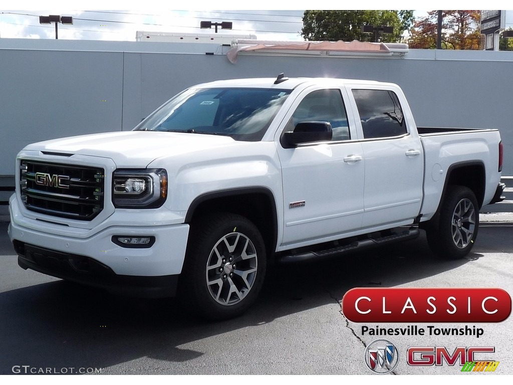 2018 Sierra 1500 SLT Crew Cab 4WD - Summit White / Jet Black/­Spice Red photo #1