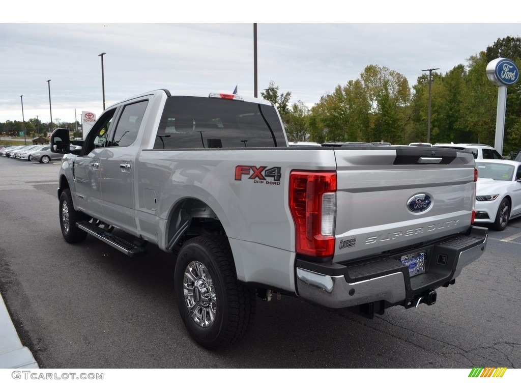 2017 F250 Super Duty XLT Crew Cab 4x4 - Ingot Silver / Medium Earth Gray photo #20