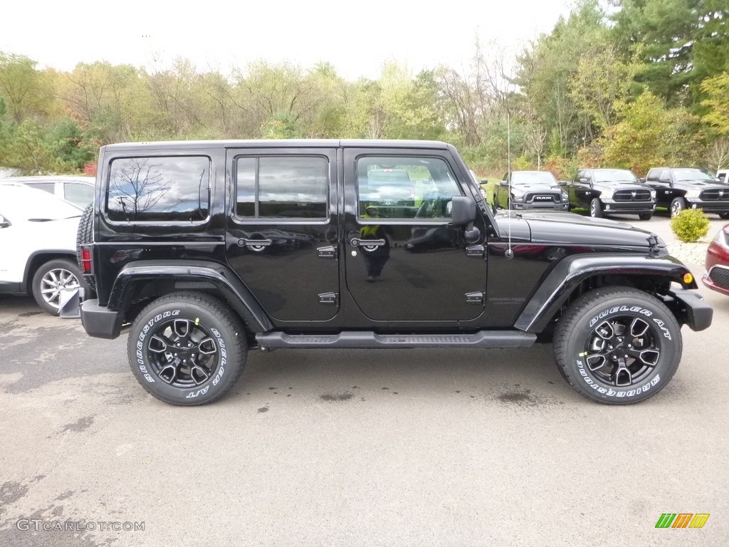 Black 2018 Jeep Wrangler Unlimited Sahara 4x4 Exterior Photo #123341226