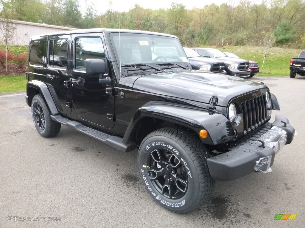 Black 2018 Jeep Wrangler Unlimited Sahara 4x4 Exterior Photo #123341247