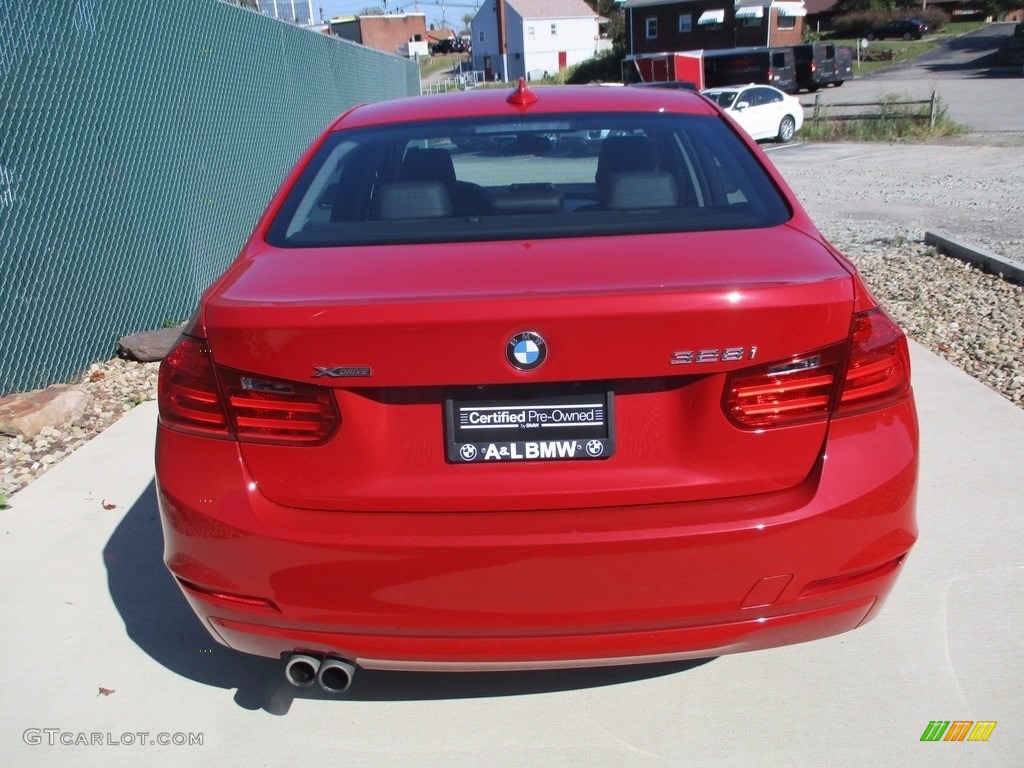 2013 3 Series 328i xDrive Sedan - Melbourne Red Metallic / Black photo #4