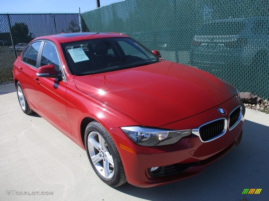 2013 3 Series 328i xDrive Sedan - Melbourne Red Metallic / Black photo #6