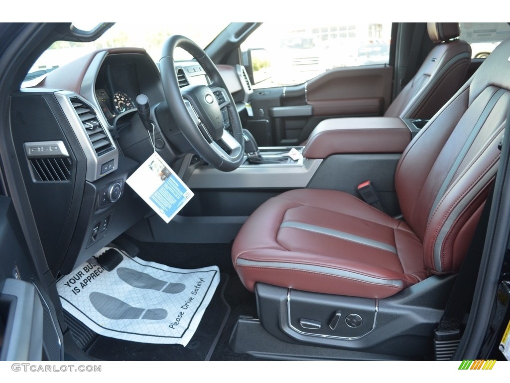 2018 F150 Platinum SuperCrew 4x4 - Shadow Black / Dark Marsala photo #9