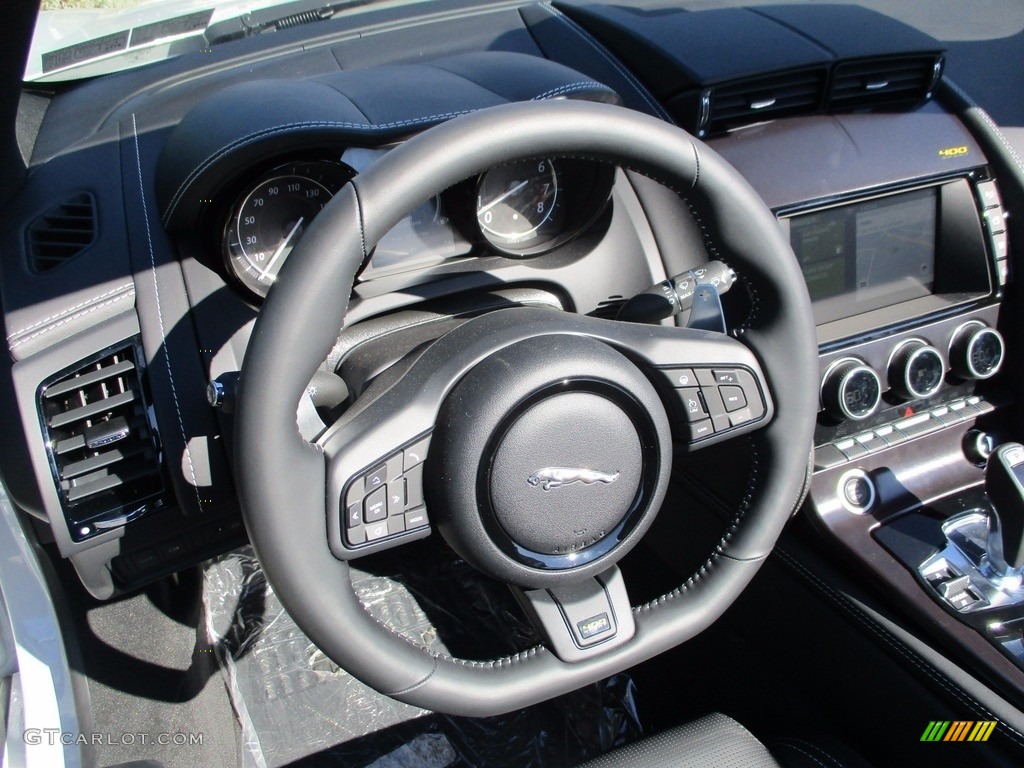 2018 F-Type 400 Sport Convertible AWD - Yulong White Metallic / Ebony photo #14