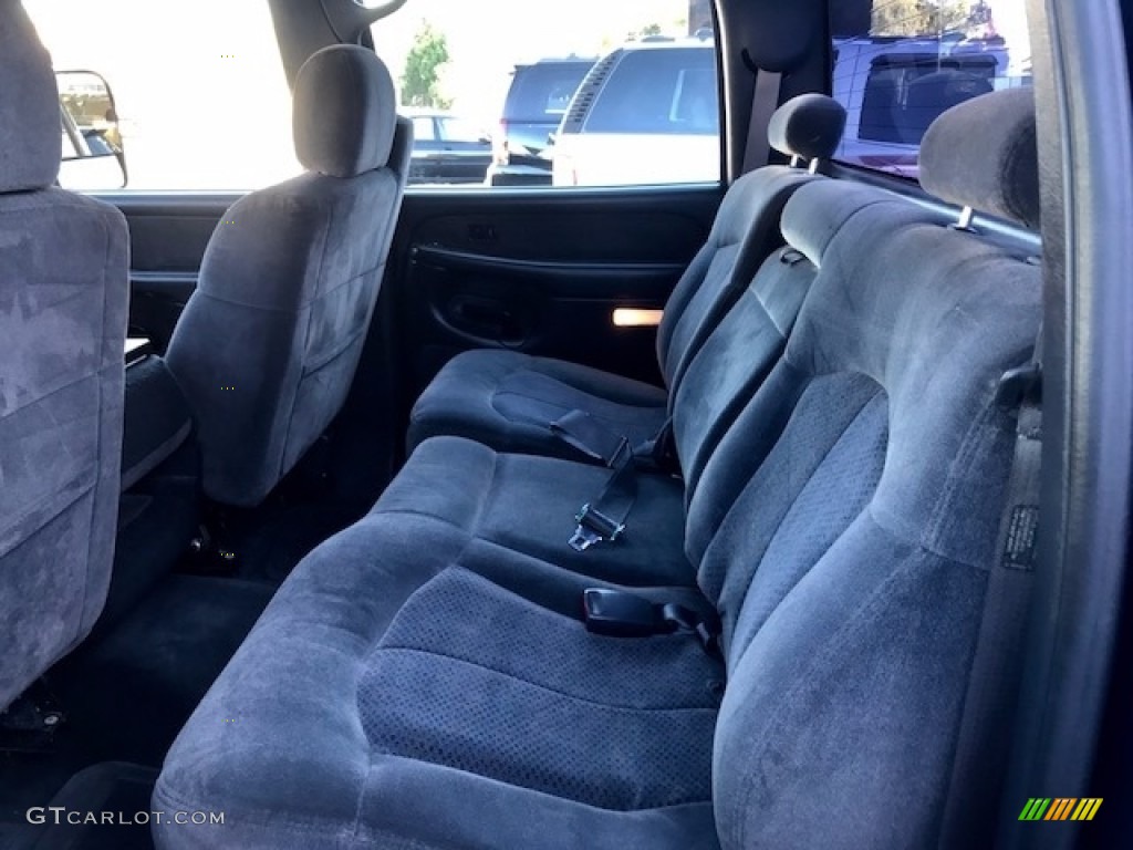 2002 Silverado 1500 LS Crew Cab 4x4 - Indigo Blue Metallic / Graphite Gray photo #6