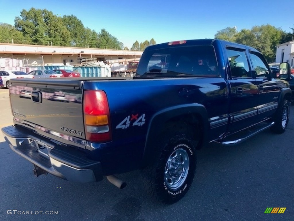 2002 Silverado 1500 LS Crew Cab 4x4 - Indigo Blue Metallic / Graphite Gray photo #27