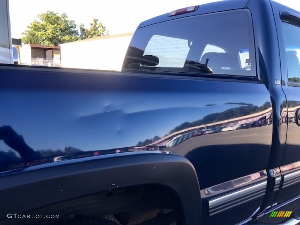 2002 Silverado 1500 LS Crew Cab 4x4 - Indigo Blue Metallic / Graphite Gray photo #28