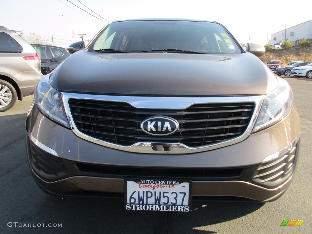 2013 Sportage LX AWD - Sand Track / Black photo #2