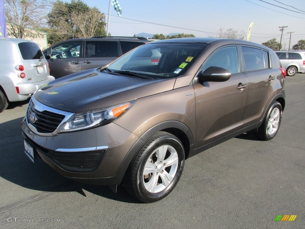 2013 Sportage LX AWD - Sand Track / Black photo #3