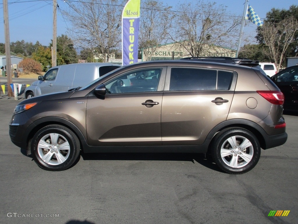 2013 Sportage LX AWD - Sand Track / Black photo #4