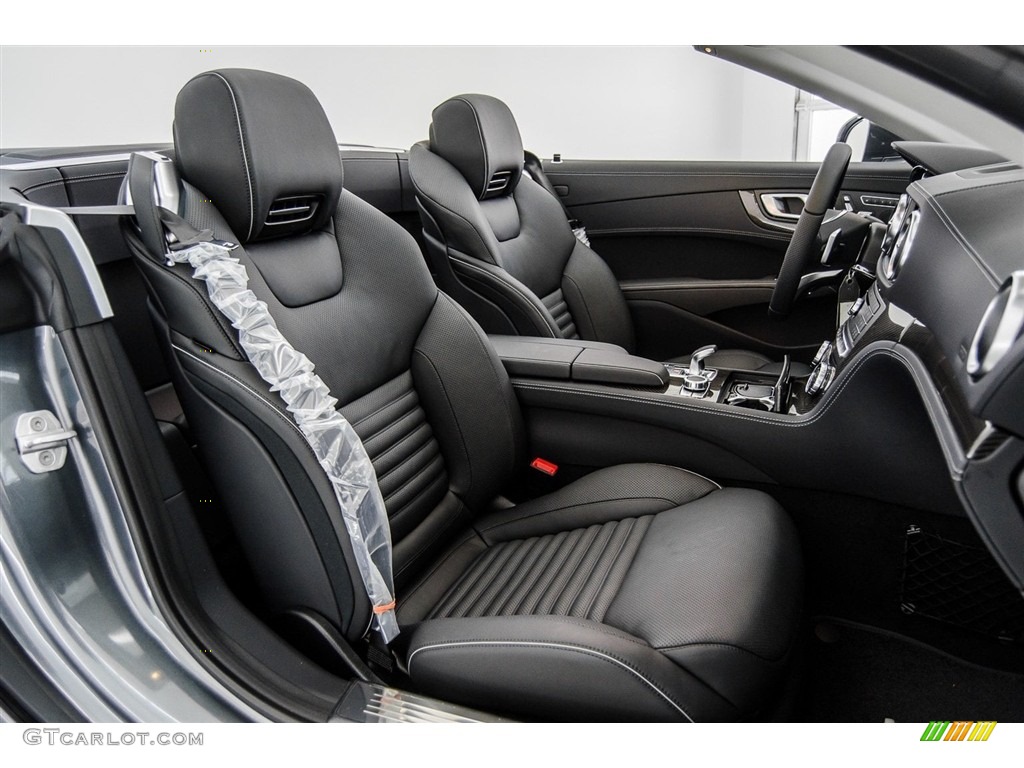Black Interior 2018 Mercedes-Benz SL 550 Roadster Photo #123347297