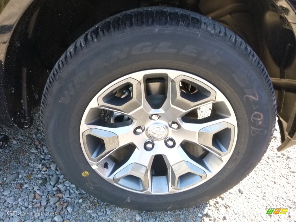 2018 1500 Laramie Longhorn Crew Cab 4x4 - Brilliant Black Crystal Pearl / Canyon Brown/Light Frost Beige photo #9