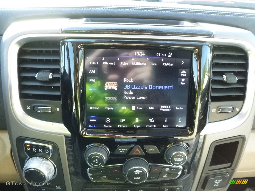 2018 1500 Laramie Longhorn Crew Cab 4x4 - Brilliant Black Crystal Pearl / Canyon Brown/Light Frost Beige photo #18