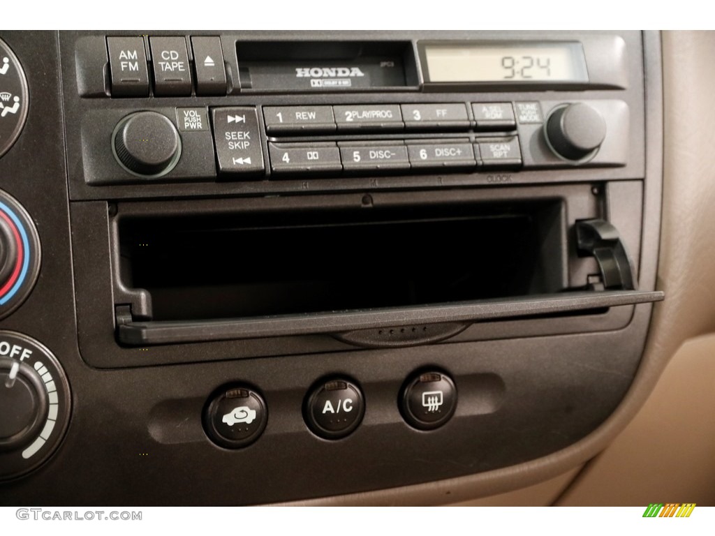 2002 Civic LX Sedan - Titanium Metallic / Beige photo #9