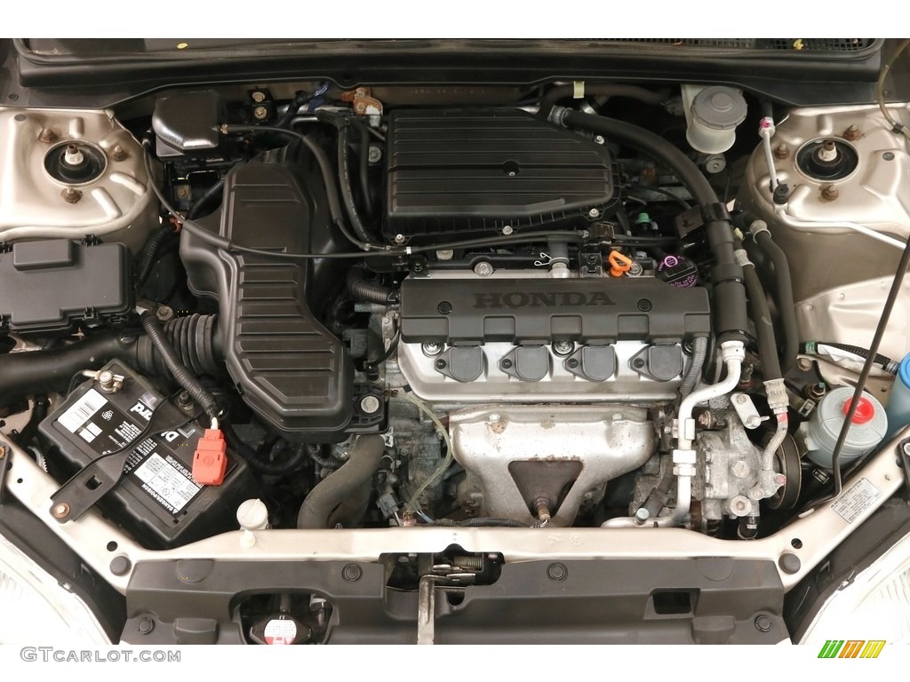 2002 Civic LX Sedan - Titanium Metallic / Beige photo #16
