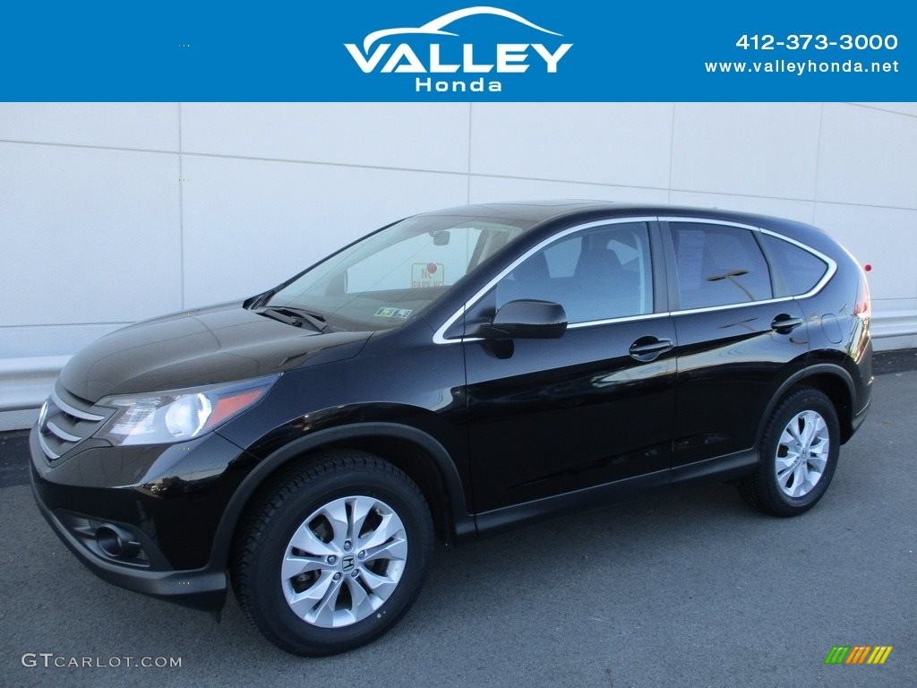 2013 CR-V EX AWD - Crystal Black Pearl / Black photo #1