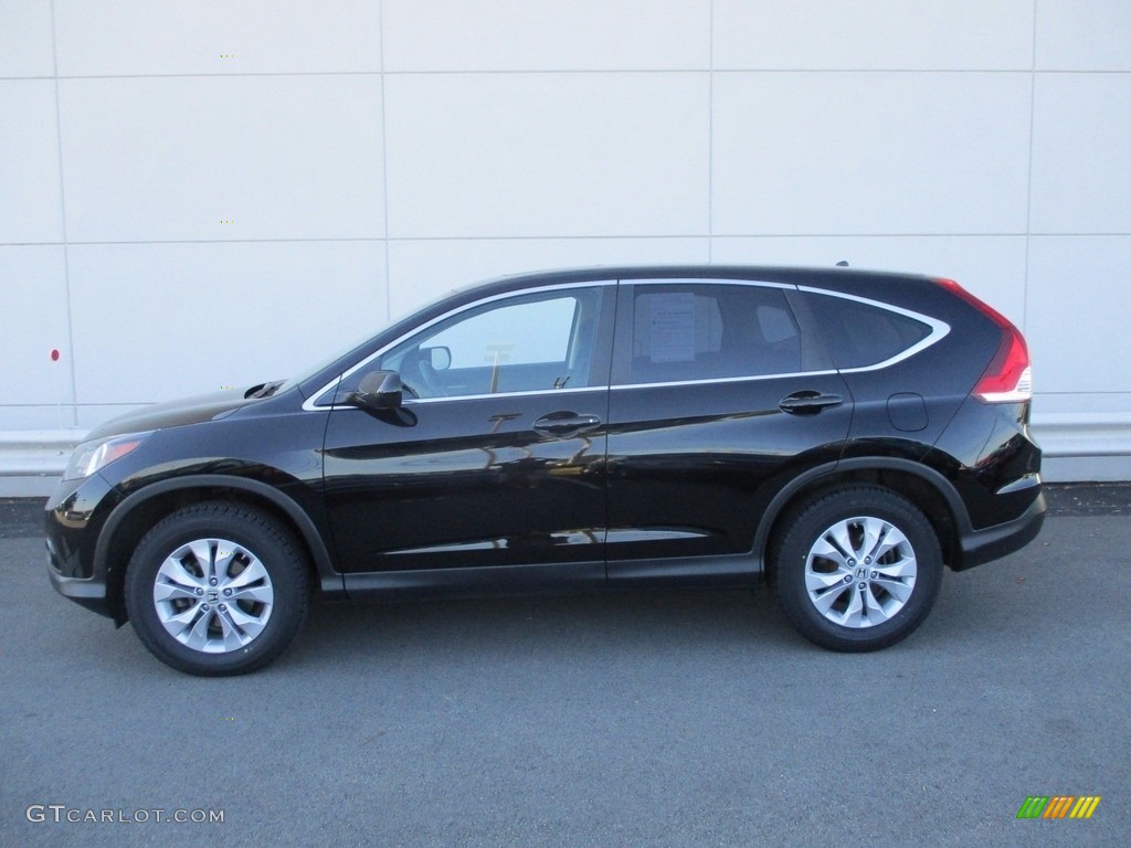 2013 CR-V EX AWD - Crystal Black Pearl / Black photo #2