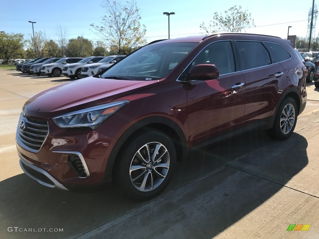 2018 Santa Fe SE AWD - Regal Red Pearl / Beige photo #1