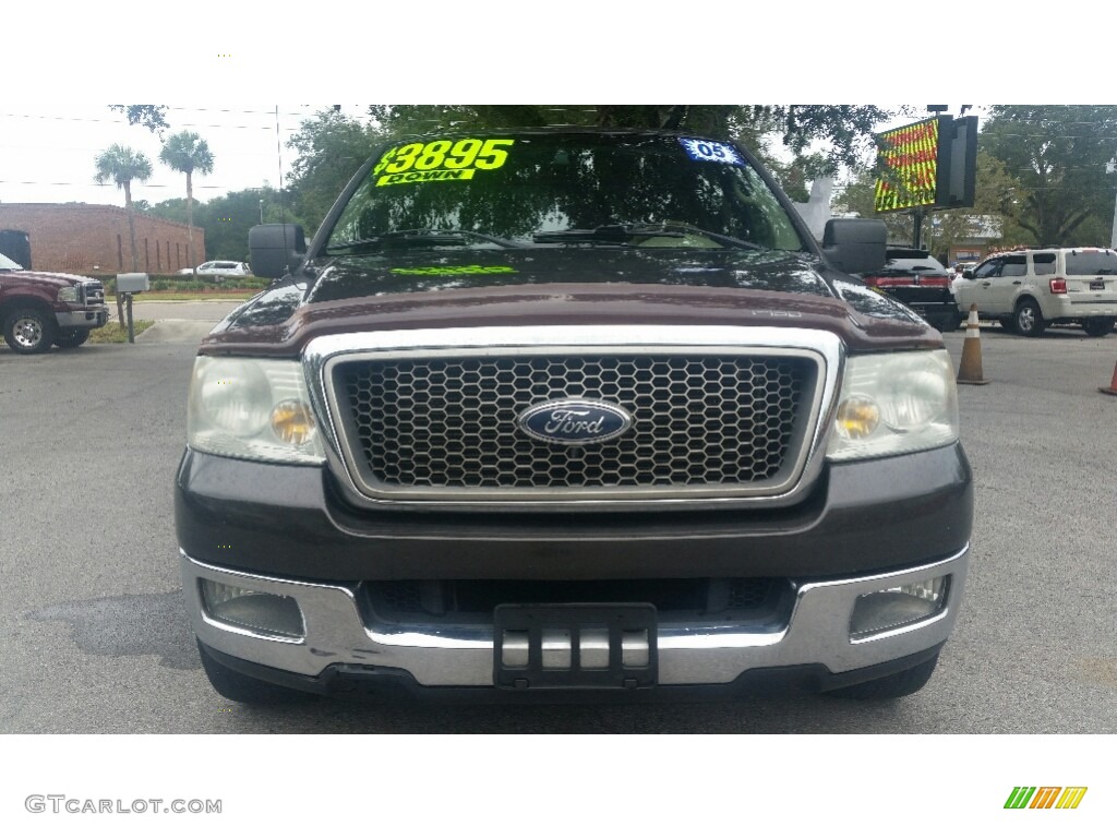 2005 F150 Lariat SuperCrew - Dark Stone Metallic / Tan photo #8