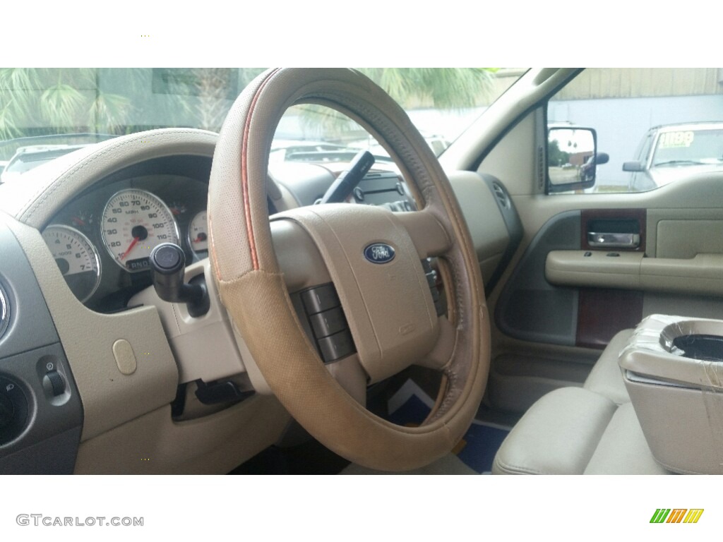 2005 F150 Lariat SuperCrew - Dark Stone Metallic / Tan photo #11