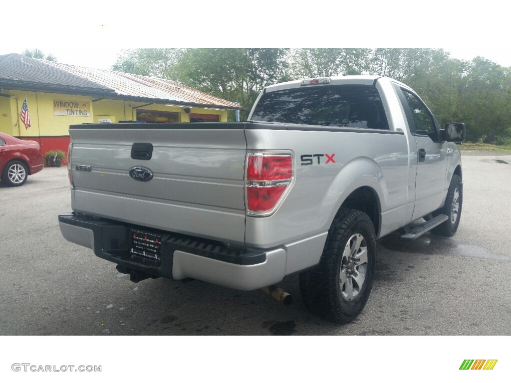 2010 F150 STX Regular Cab - Ingot Silver Metallic / Medium Stone photo #3