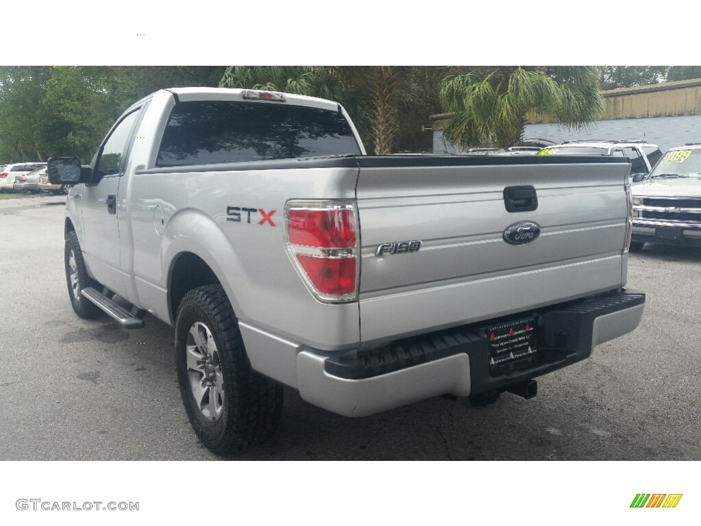 2010 F150 STX Regular Cab - Ingot Silver Metallic / Medium Stone photo #5