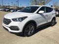 2018 Pearl White Hyundai Santa Fe Sport AWD  photo #1