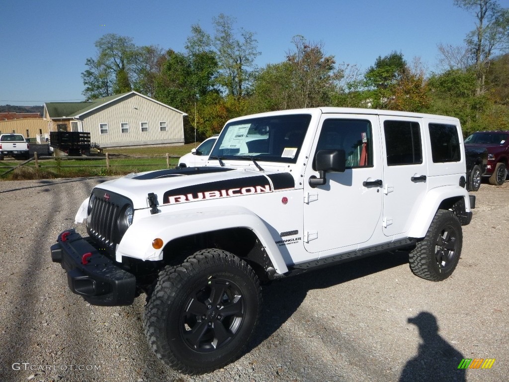2017 Wrangler Unlimited Rubicon 4x4 - Bright White / Black photo #1