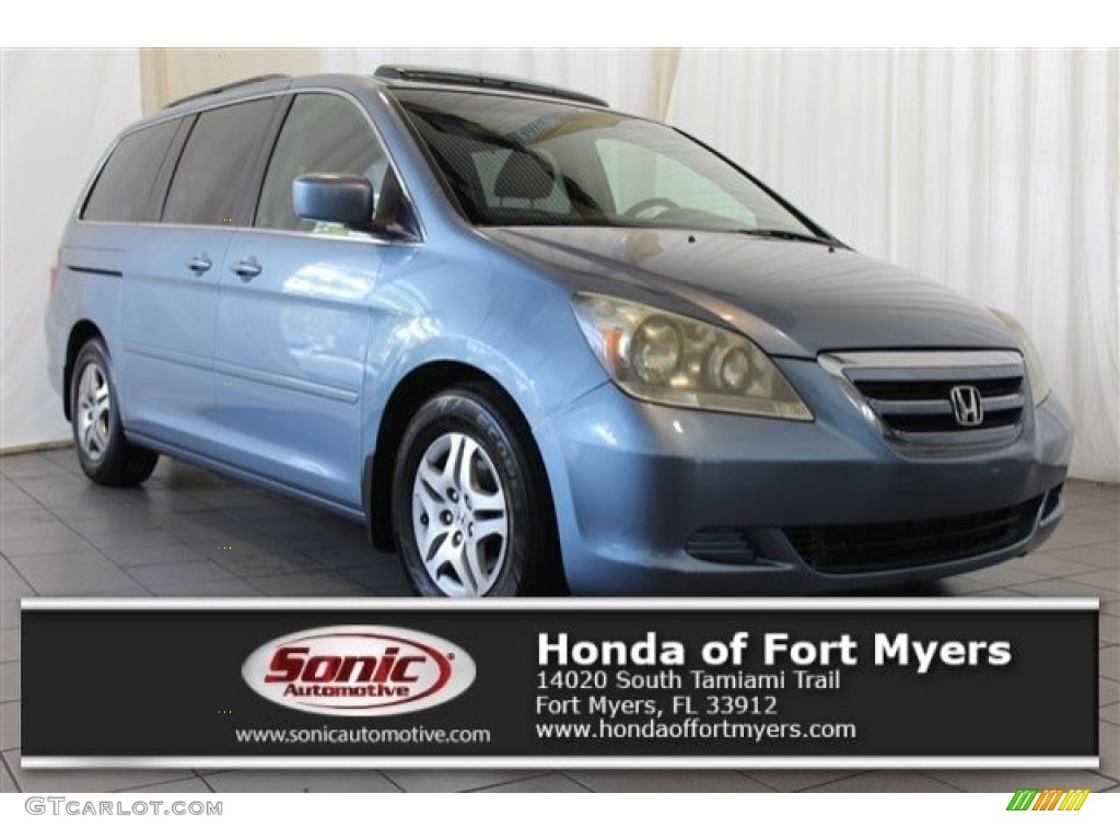 2007 Odyssey EX-L - Midnight Blue Pearl / Gray photo #1