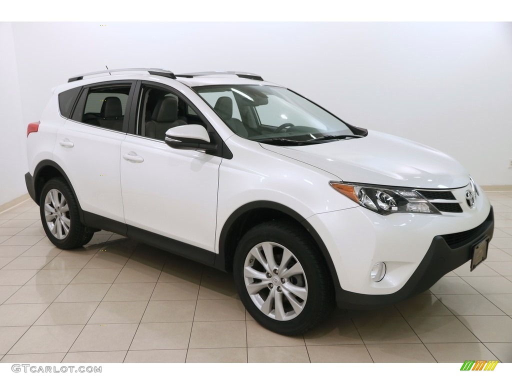 2014 Blizzard White Pearl Toyota RAV4 Limited AWD 123342861 GTCarLot