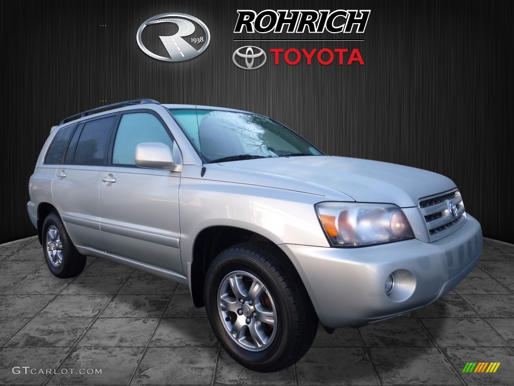 2005 Highlander V6 4WD - Millenium Silver Metallic / Gray photo #1