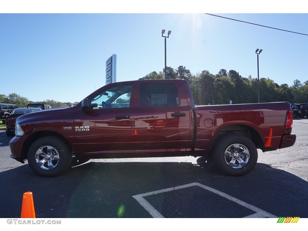 2018 1500 Express Crew Cab - Delmonico Red Pearl / Black/Diesel Gray photo #4
