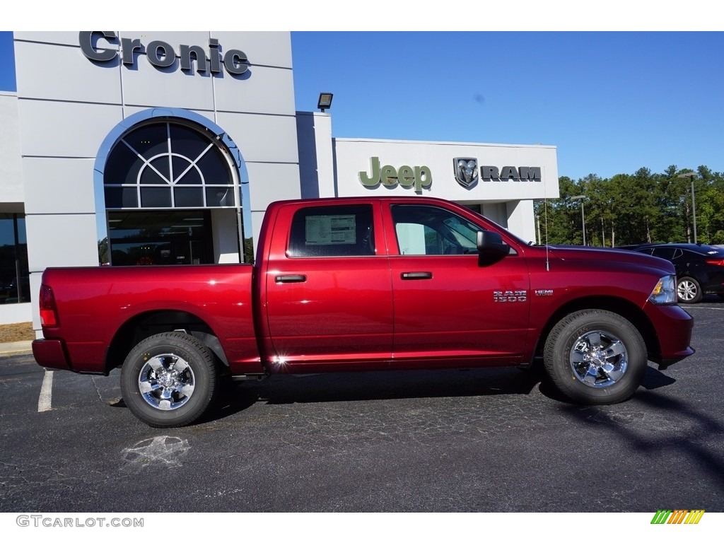 2018 1500 Express Crew Cab - Delmonico Red Pearl / Black/Diesel Gray photo #8