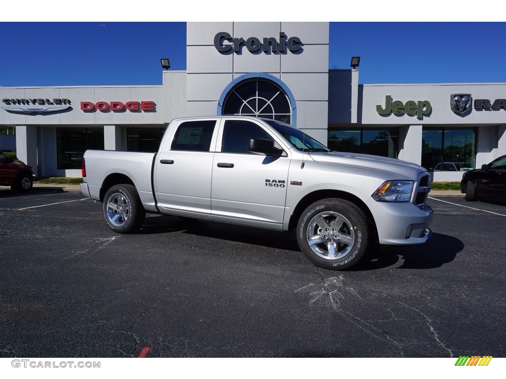 2018 1500 Express Crew Cab - Bright Silver Metallic / Black/Diesel Gray photo #1