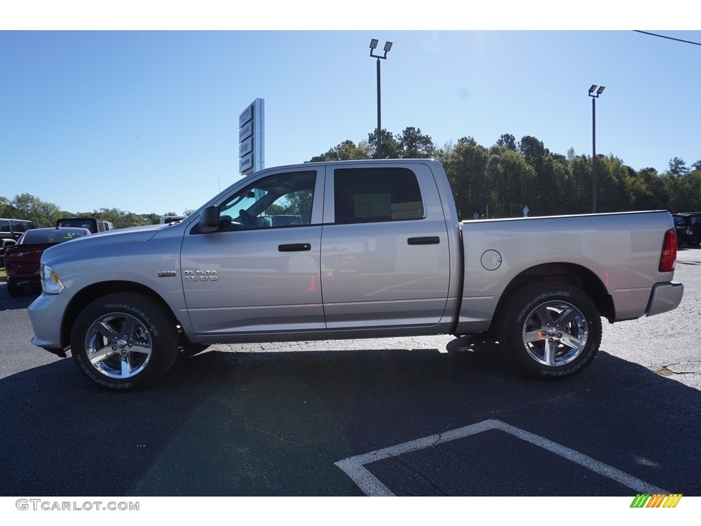 2018 1500 Express Crew Cab - Bright Silver Metallic / Black/Diesel Gray photo #4