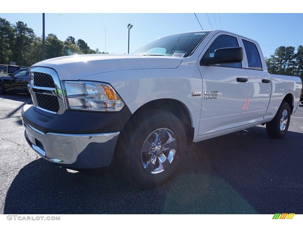 2018 1500 Tradesman Quad Cab - Bright White / Black/Diesel Gray photo #3