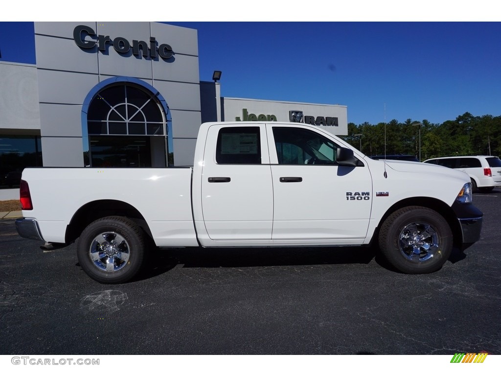 2018 1500 Tradesman Quad Cab - Bright White / Black/Diesel Gray photo #8