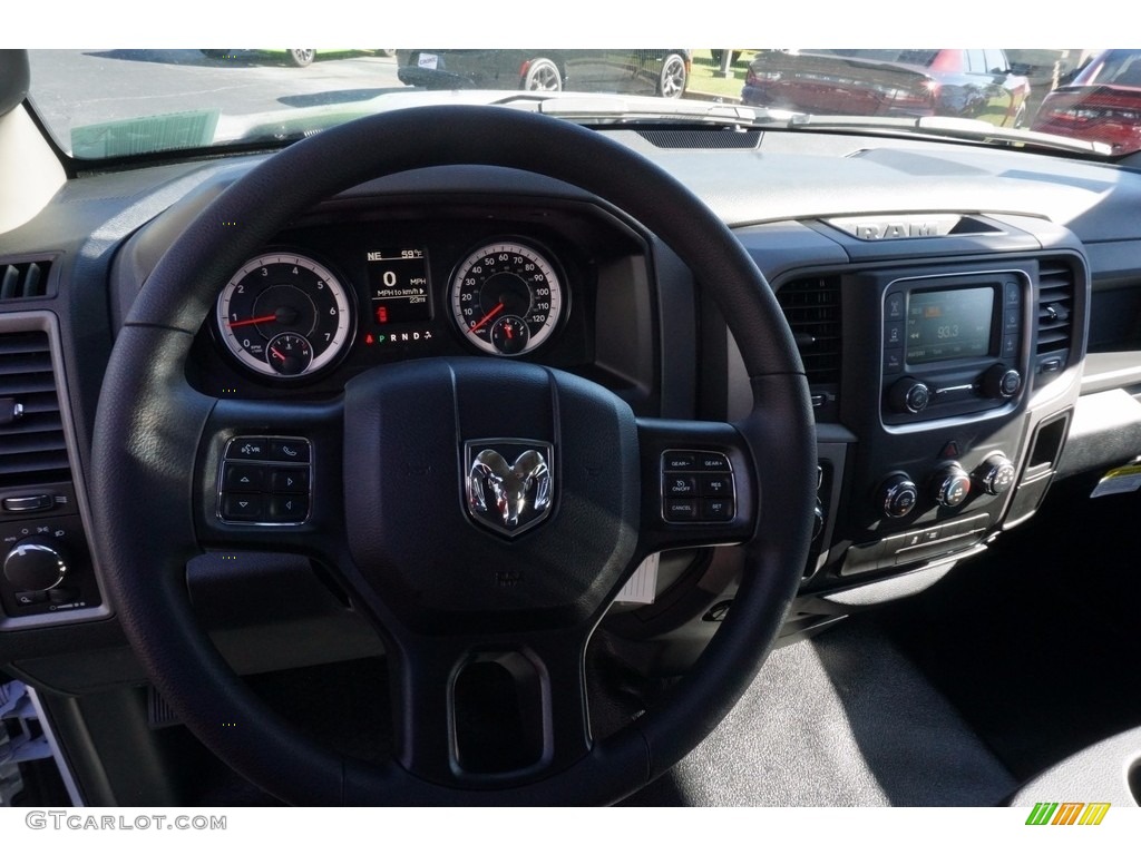 2018 1500 Tradesman Quad Cab - Bright White / Black/Diesel Gray photo #10