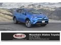 2018 Electric Storm Blue Toyota RAV4 XLE AWD Hybrid  photo #1