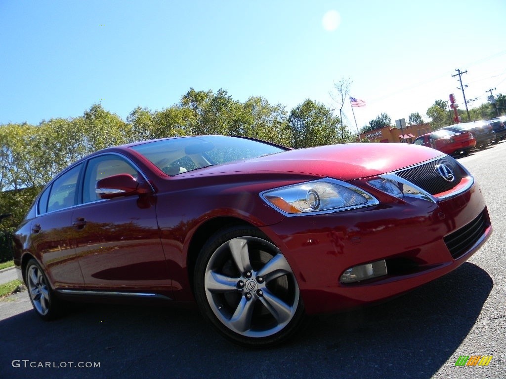 2010 GS 350 - Matador Red Mica / Parchment photo #2