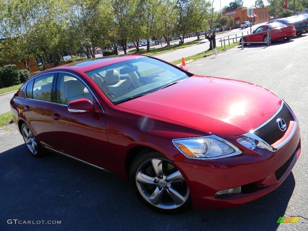 2010 GS 350 - Matador Red Mica / Parchment photo #3