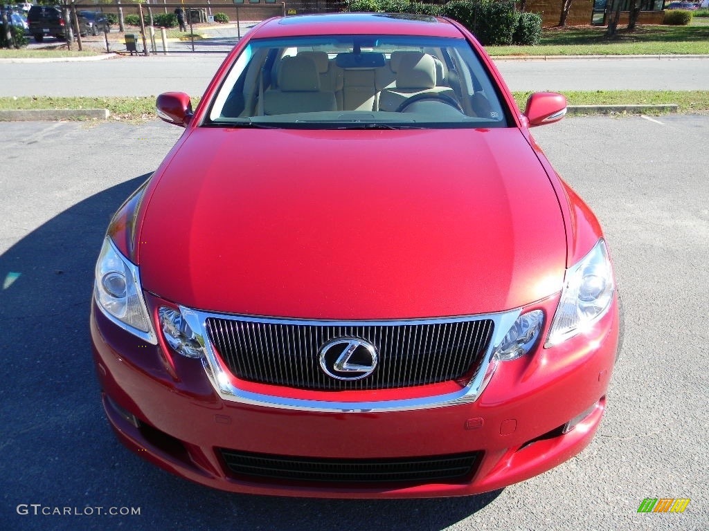 2010 GS 350 - Matador Red Mica / Parchment photo #5
