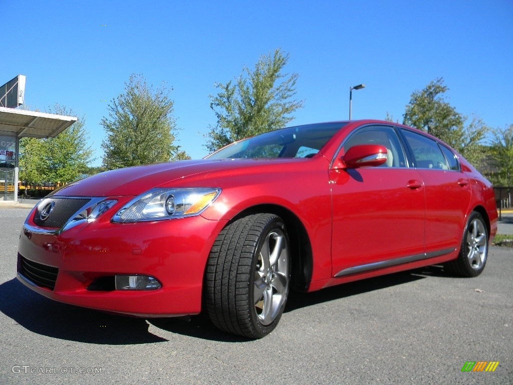 2010 GS 350 - Matador Red Mica / Parchment photo #6