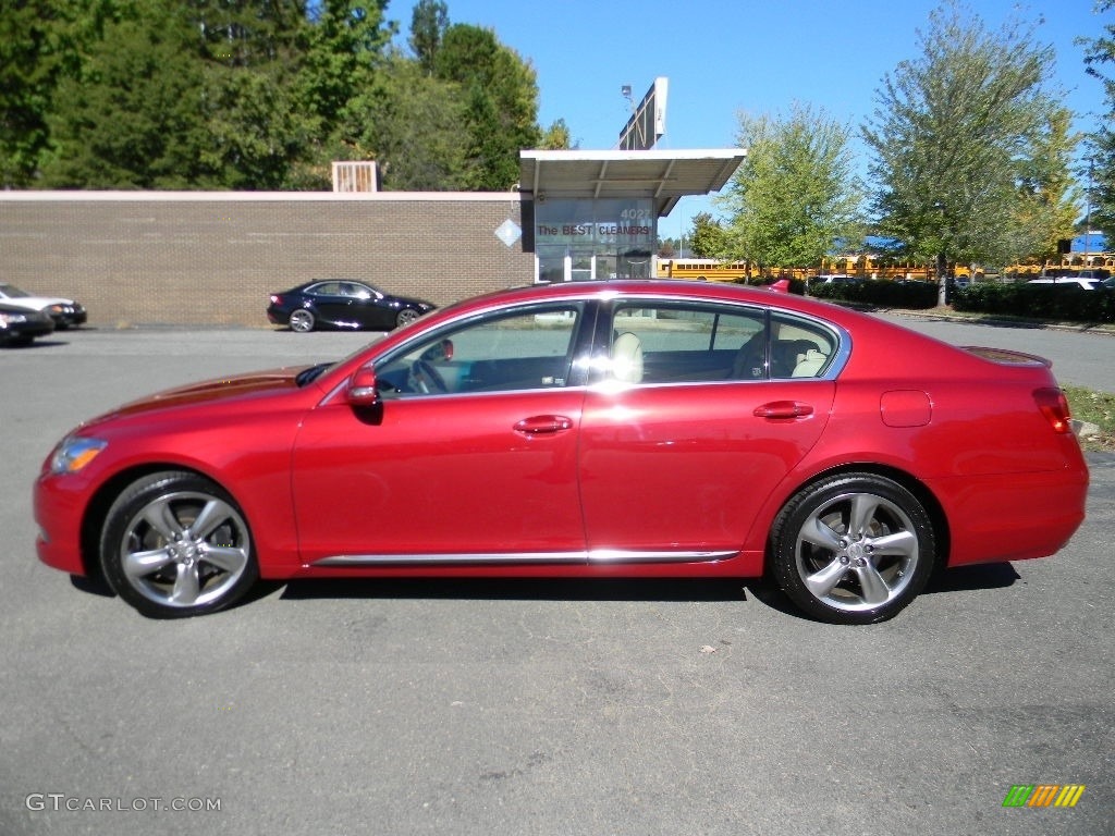 2010 GS 350 - Matador Red Mica / Parchment photo #7