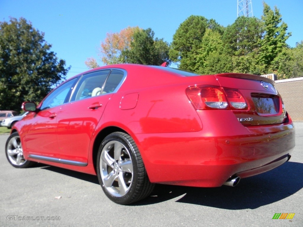 2010 GS 350 - Matador Red Mica / Parchment photo #8