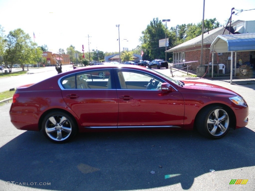 2010 GS 350 - Matador Red Mica / Parchment photo #11