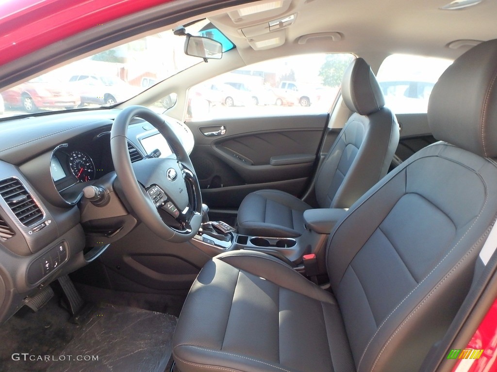 Black Interior 2018 Kia Forte EX Photo #123363944