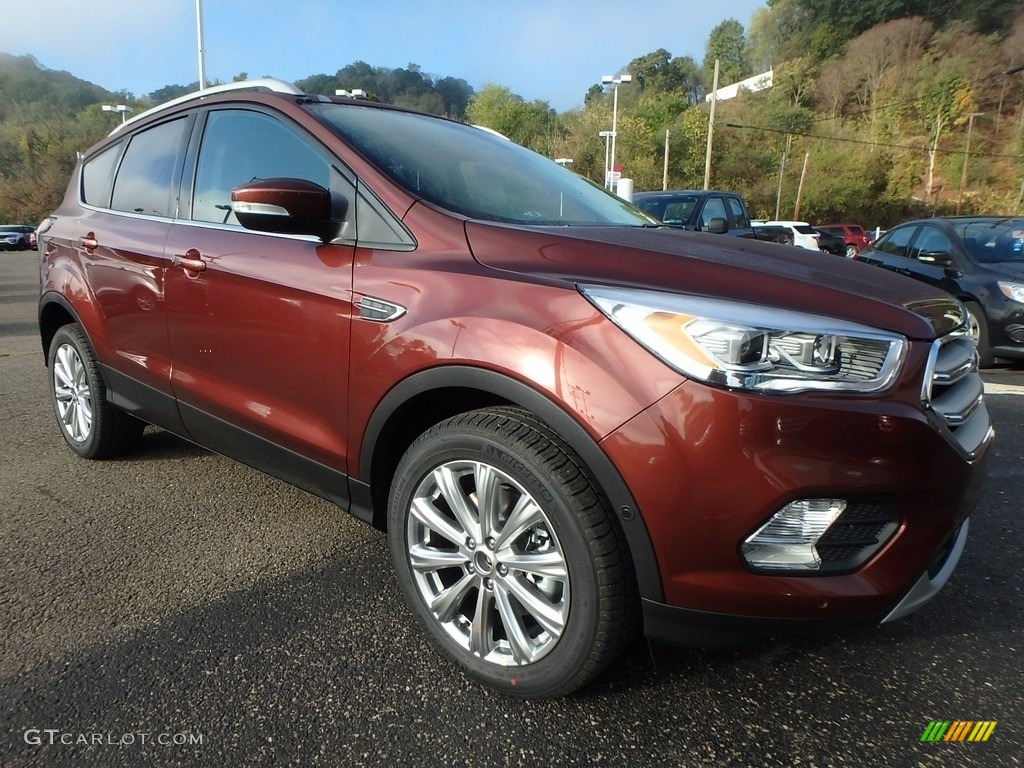 2018 Escape Titanium 4WD - Cinnamon Glaze / Charcoal Black photo #8